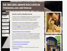Tablet Screenshot of meubelmakerscursus.nl